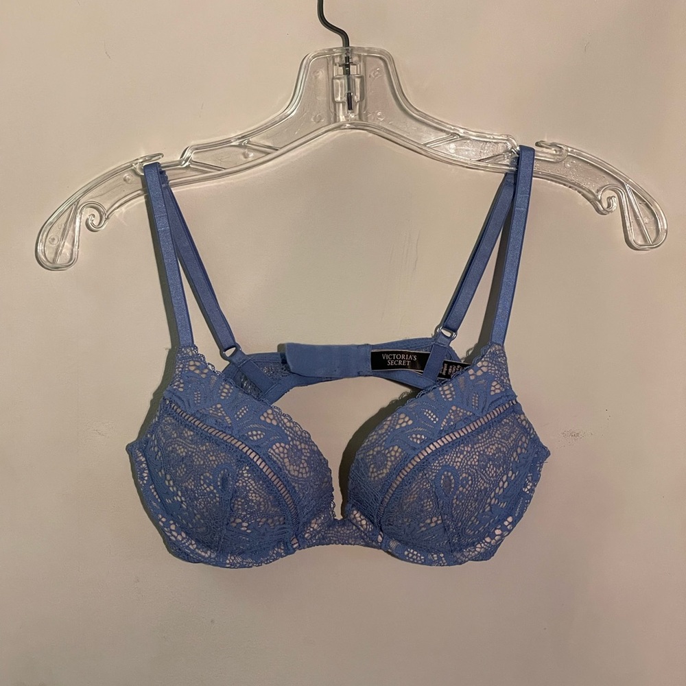 Victoria secret light blue bombshell bra